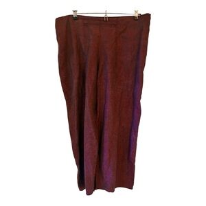 South Street Linen  Pants Crop Wide Leg  Size Large Lagenlook